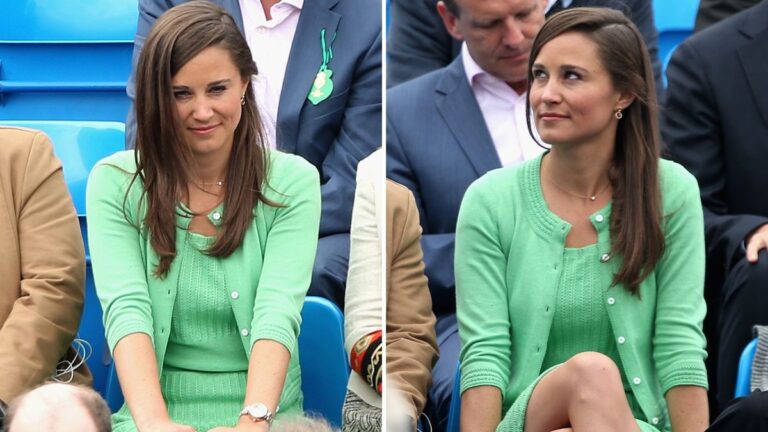 Pippa Middletonová na tenise zářila nefritově zeleným koordem